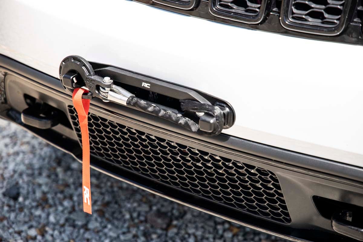 Winch Hook Mount - Rough Country - Hawse Fairlead - Black